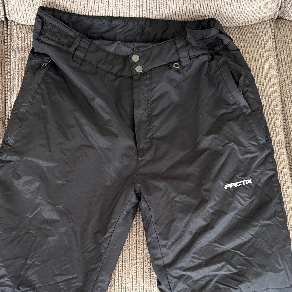Arctix Black Men's Athletic Shorts with Snap Waist